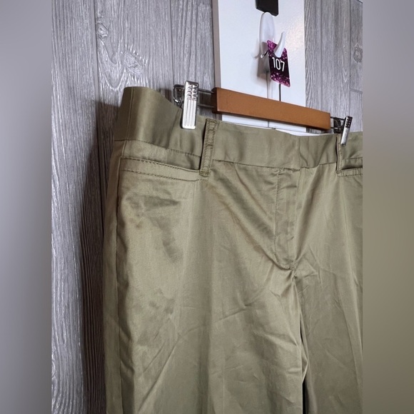 107. NWT Liz Claiborne Olive Green Sloan Bootcut Stretch Pant Plus Size 16W - Picture 8 of 9
